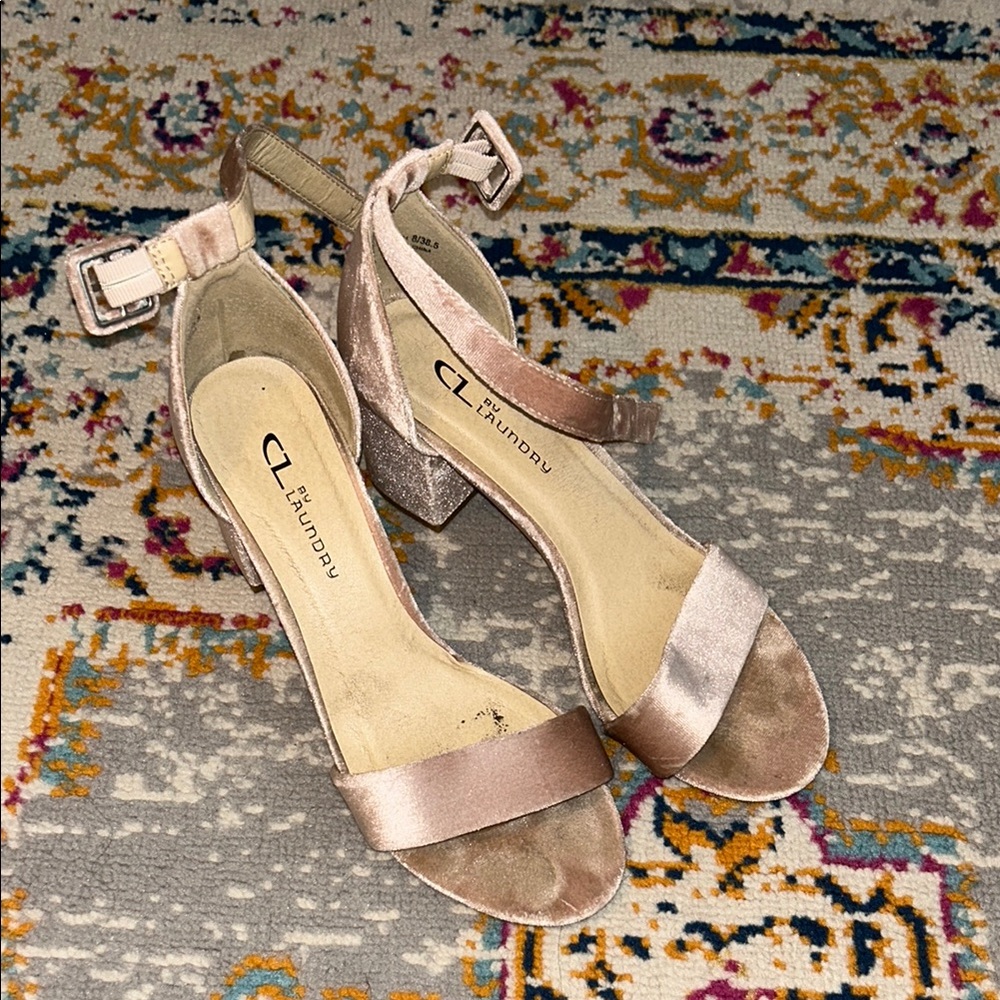 CL by Laundry Rose Gold Heels Elegant Slingback